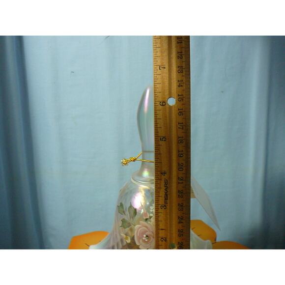Fenton Bell Opalescent Romance Collection Hand painted by S. Miller - Picture 9 of 11